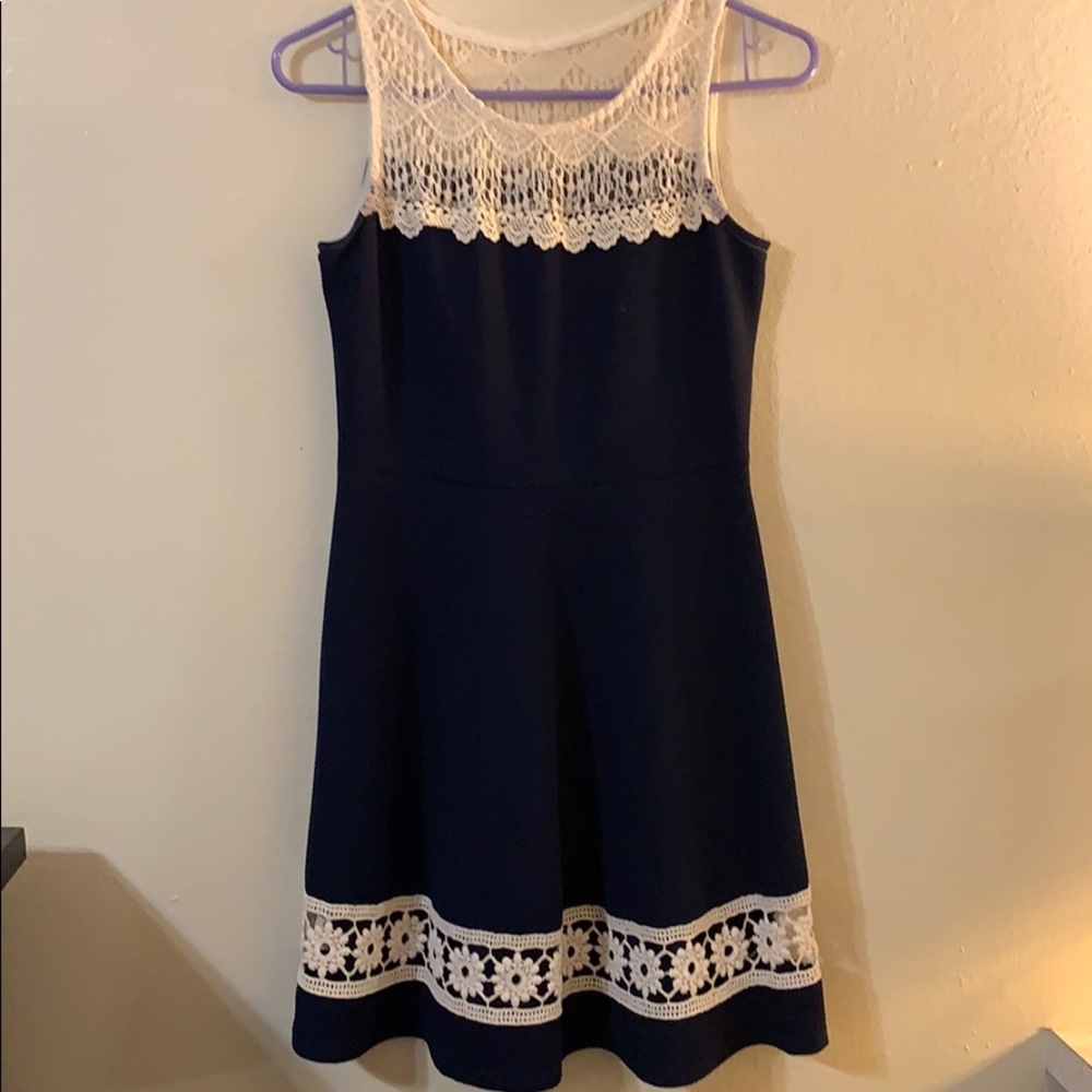 Blue & White Dress